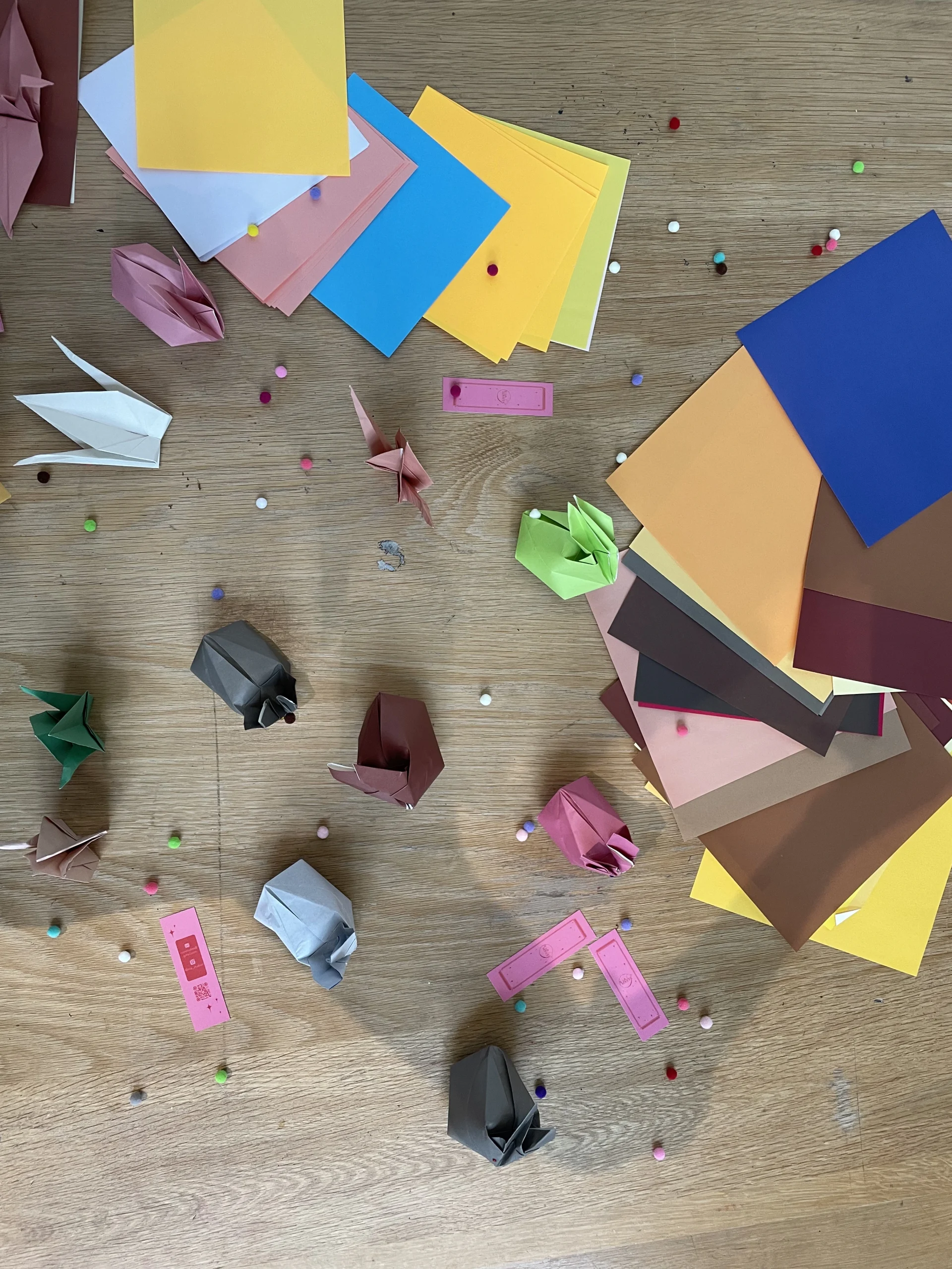 origami table materials